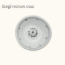 Spako Clay ceramic dish with floral pattern on a white background